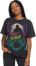 Night of Terror Horror T‑Shirt — Retro Haunted House Graphic Tee